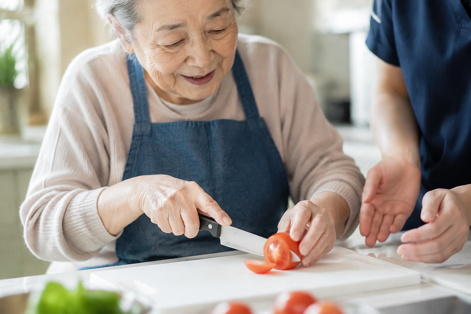利用者と職員の様子